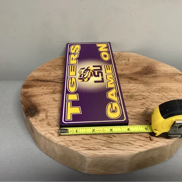 🟣 New - LSU Tigers Game On - Desk Top / Shelf / Wall Sign - Official Product - Picture 9 of 10